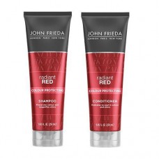 John Freida Kit Shampoo e Condicionador Radiant Red para Ruivas